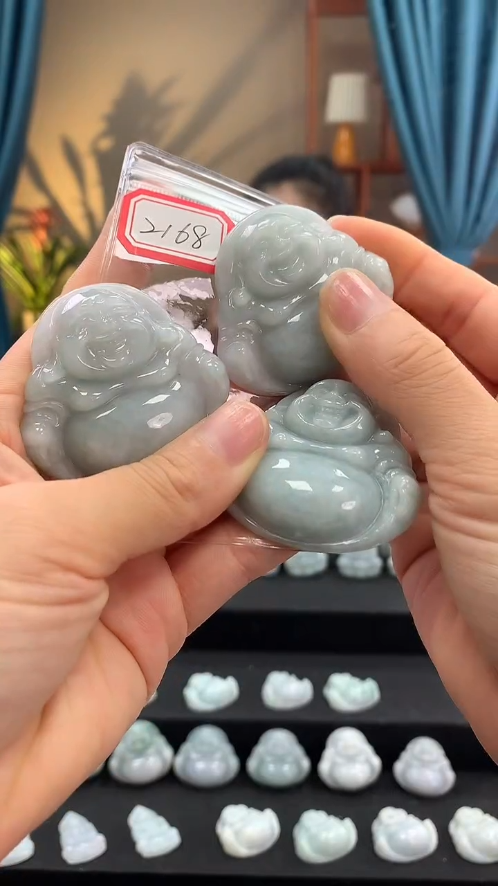 翡翠未镶嵌颈饰佛公2168 多样性发一件