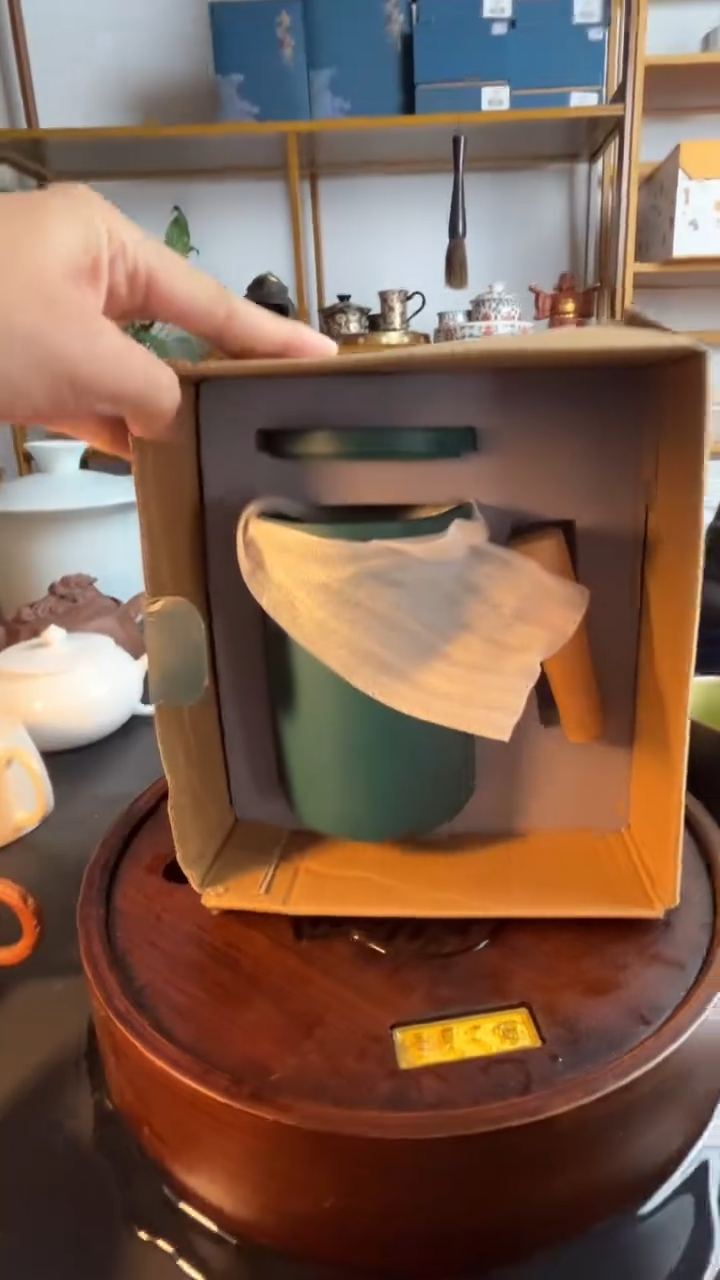 办公杯胡桃木手柄1