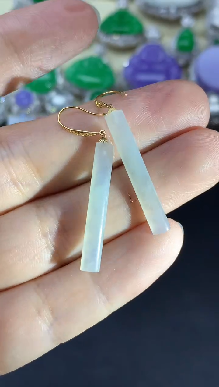 颈饰18K金镶嵌翡翠253-中国好珍宝