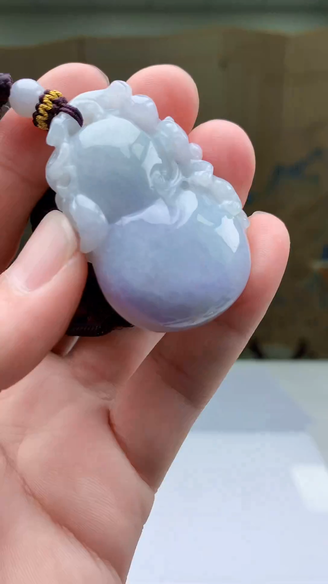【闪购商品】定制翡翠未镶嵌4902bb-毛货挂件45