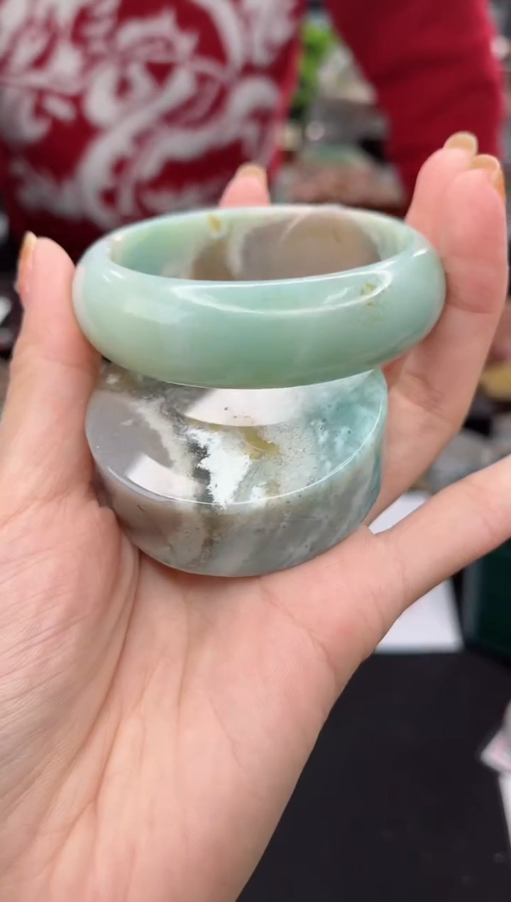 【闪购商品】石英质玉手镯未镶嵌55圈口（赠品镯心）6590555