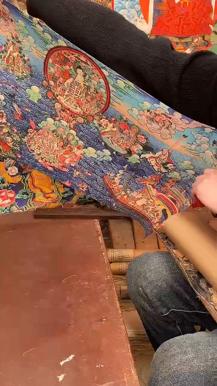 装裱画精美唐卡tk16077