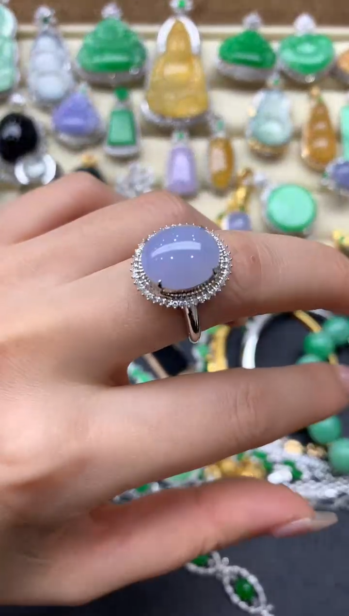 【闪购商品】翡翠戒指18K金镶嵌508-中国好珍宝