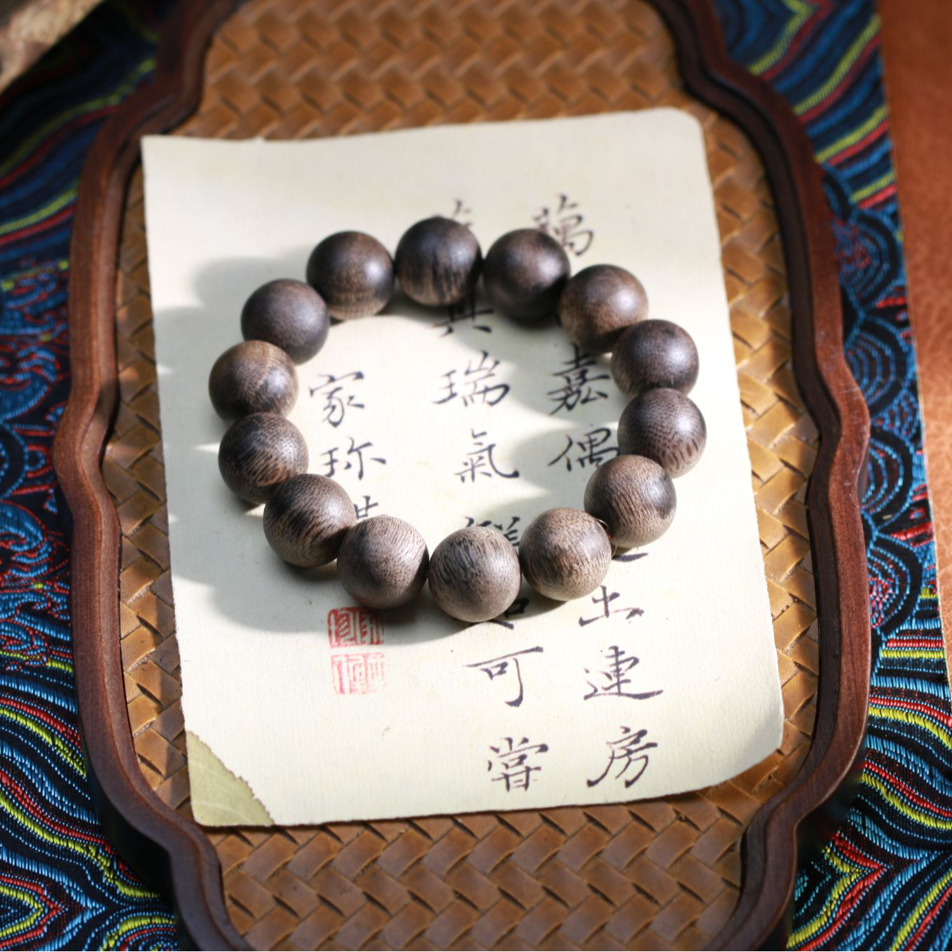 【曹总文玩】沉香木串（多样性发其一CX189