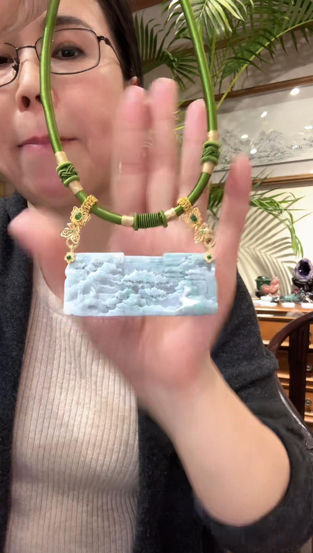 【闪购商品】翡翠颈饰未镶嵌国风