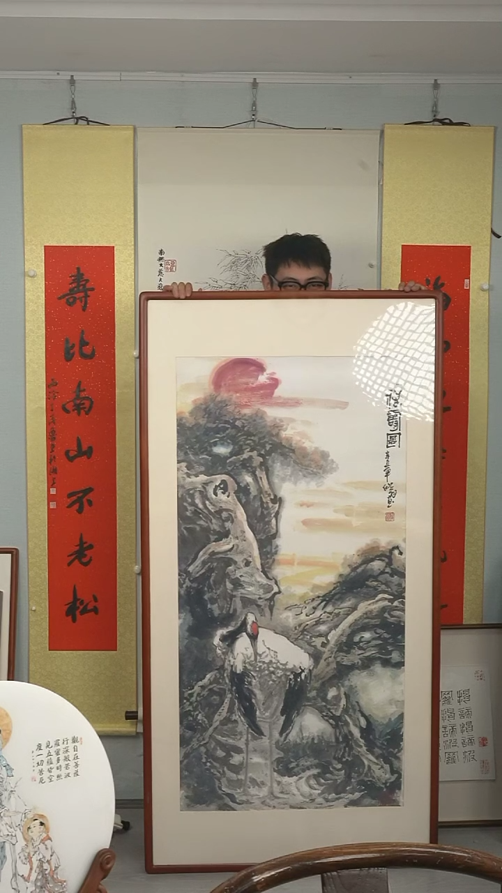 【闪购商品】国画毛翔先《福寿图》