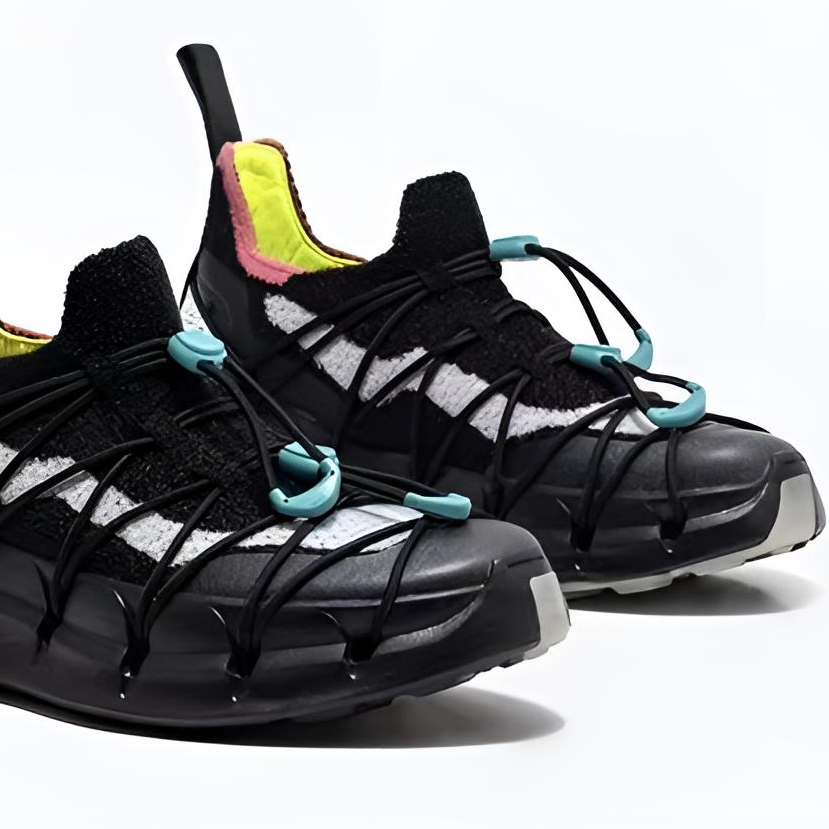 CR 户外情侣款黑色碳纤维板支撑防滑中帮运动鞋 24120108 20108