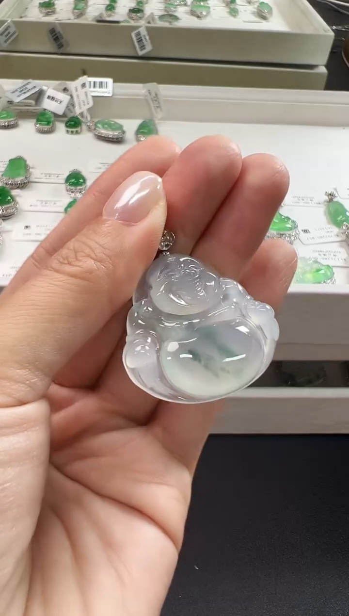 颈饰18K金镶嵌翡翠KHRX1206-026