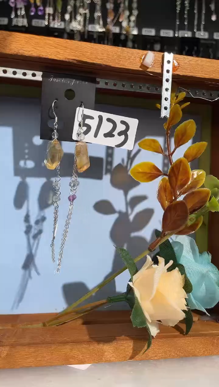 【闪购商品】紫晶耳饰银S925镶嵌喜欢拍