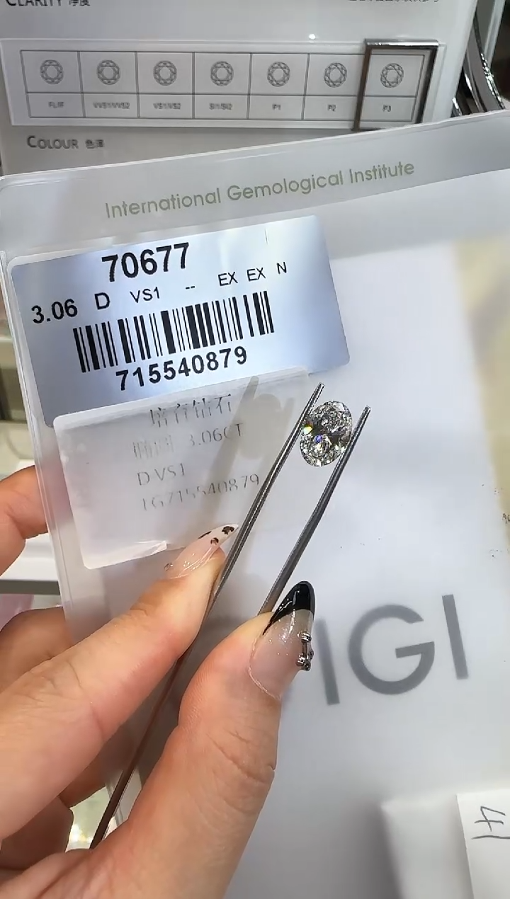 裸石实验室培育钻石@3.06 ct 先鉴赏，再定制