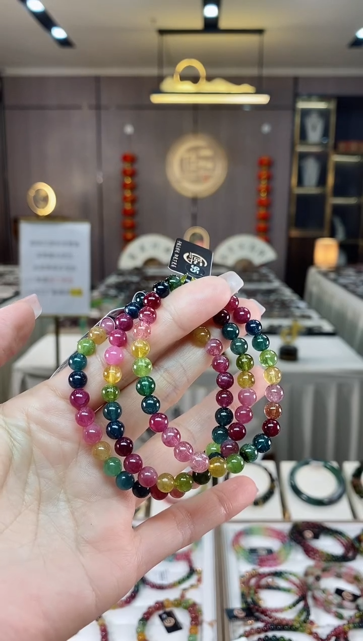 【闪购商品】碧玺单圈手串6mm+未镶嵌（多样性发一条）hon