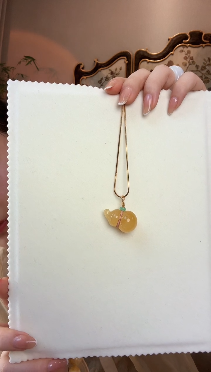 【闪购商品】蜜蜡颈饰未镶嵌蜜蜡葫芦吊坠