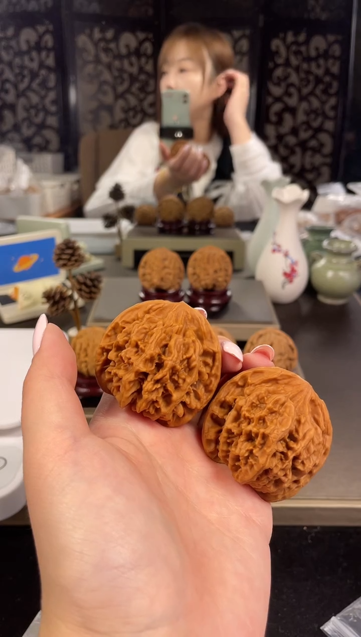 【闪购商品】文玩核桃把件帝王49尺-20