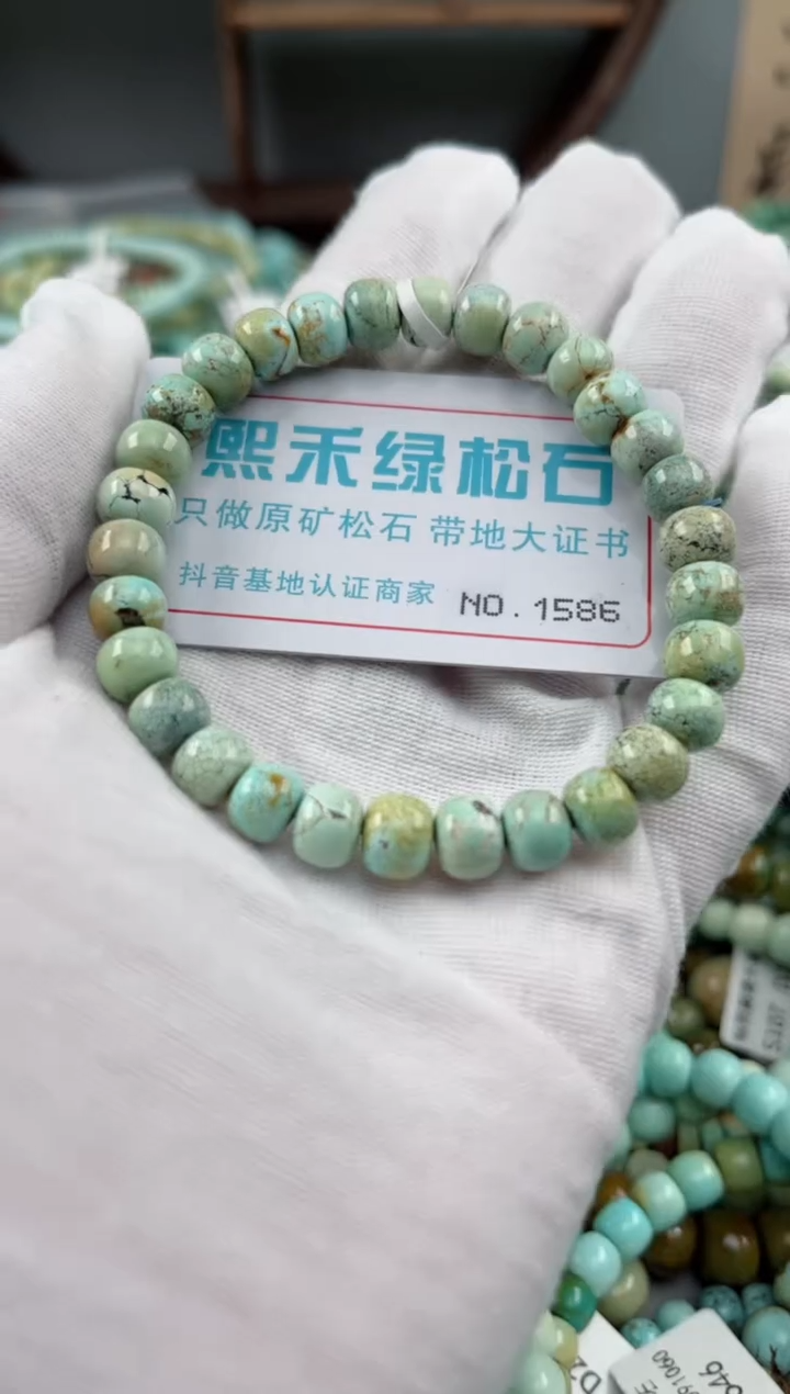 未镶嵌绿松石松石1586