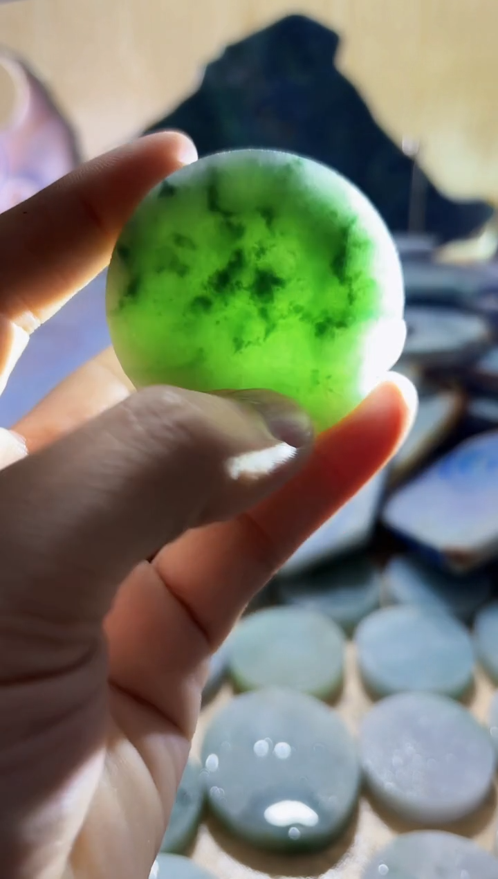 【闪购商品】翡翠颈饰未镶嵌A货闯文2630