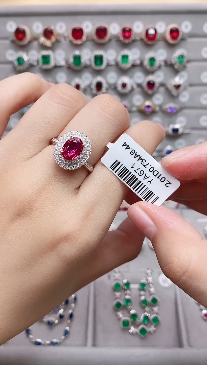 【闪购商品】红宝石18K金戒指18K金镶嵌·