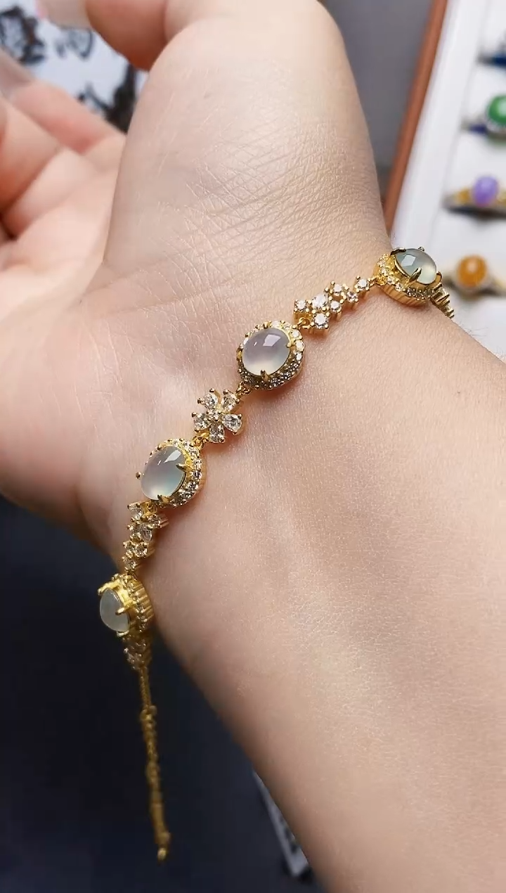 银S925镶嵌戒指翡翠0559