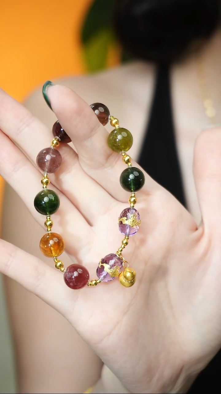 手链18K金镶嵌碧玺1