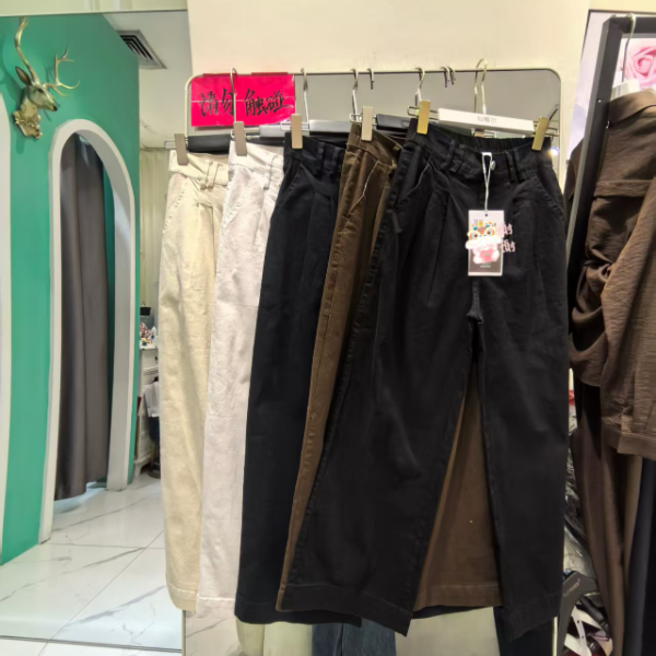 936           2025新款超显瘦百搭直筒休闲裤显瘦阔腿936