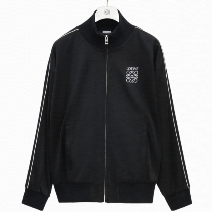 全新未使用 LOEWE/罗意威 徽标拉链运动夹克/XXL
