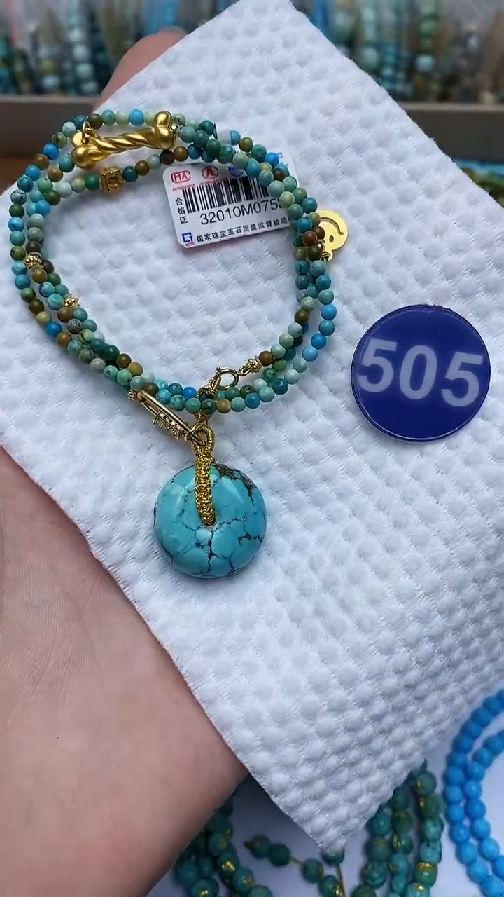 【闪购商品】绿松石项链银S925镶嵌505