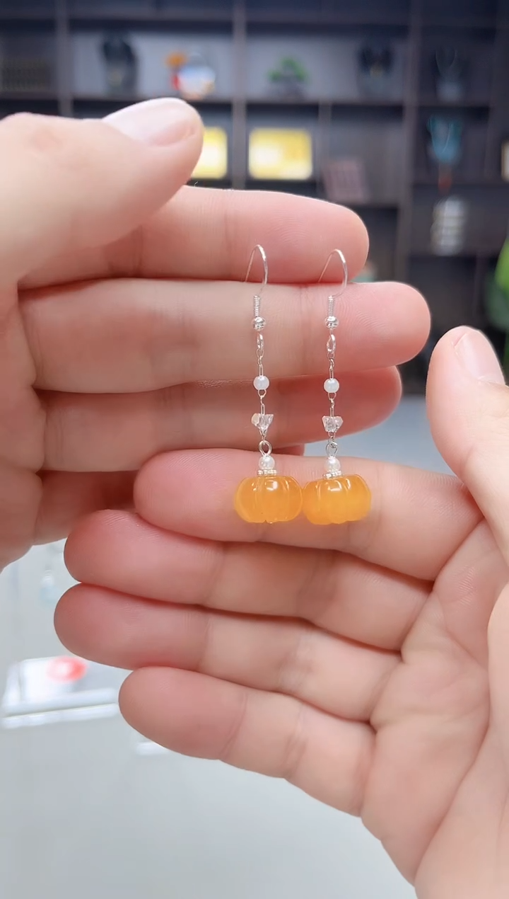 未镶嵌耳饰玛瑙/玉髓W06