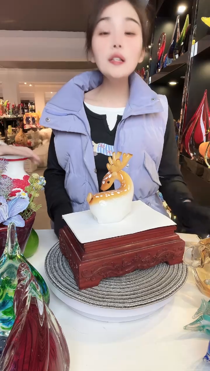 【闪购商品】茶盏琉璃摆件家居摆件