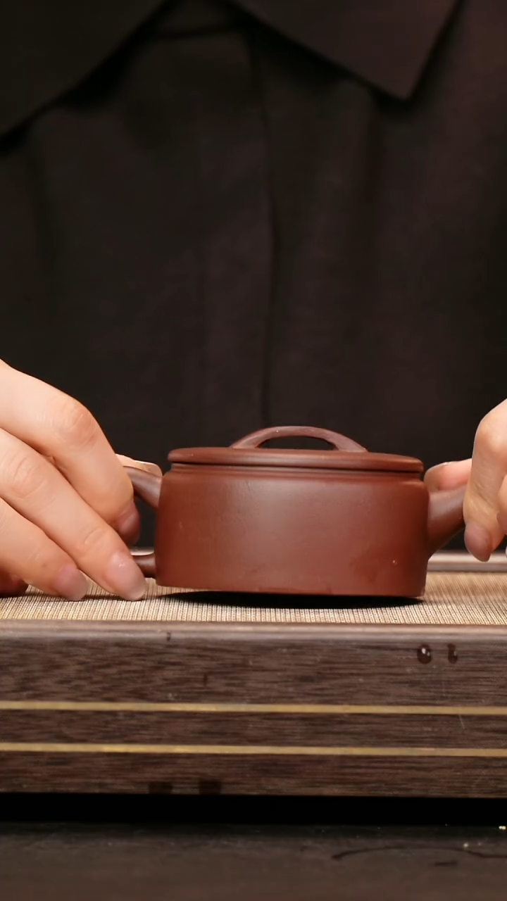 茶壶紫砂中槽清 汉瓦