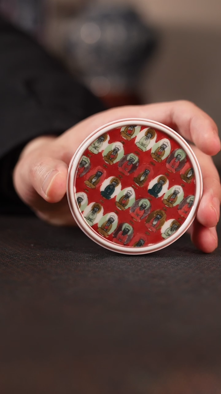 【闪购商品】设色窑 千佛小盖置