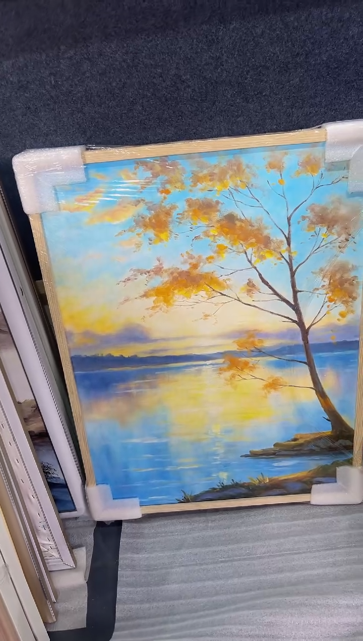 【闪购商品】油画66号 60*80 夕阳-手绘油画