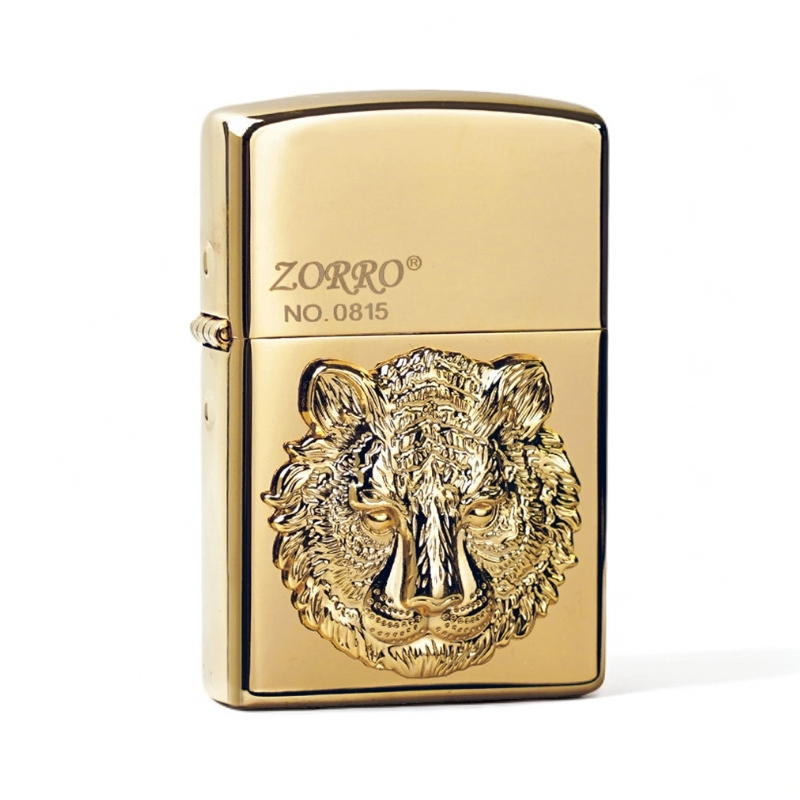 金虎亮铜煤油打火机（配官方礼盒）L