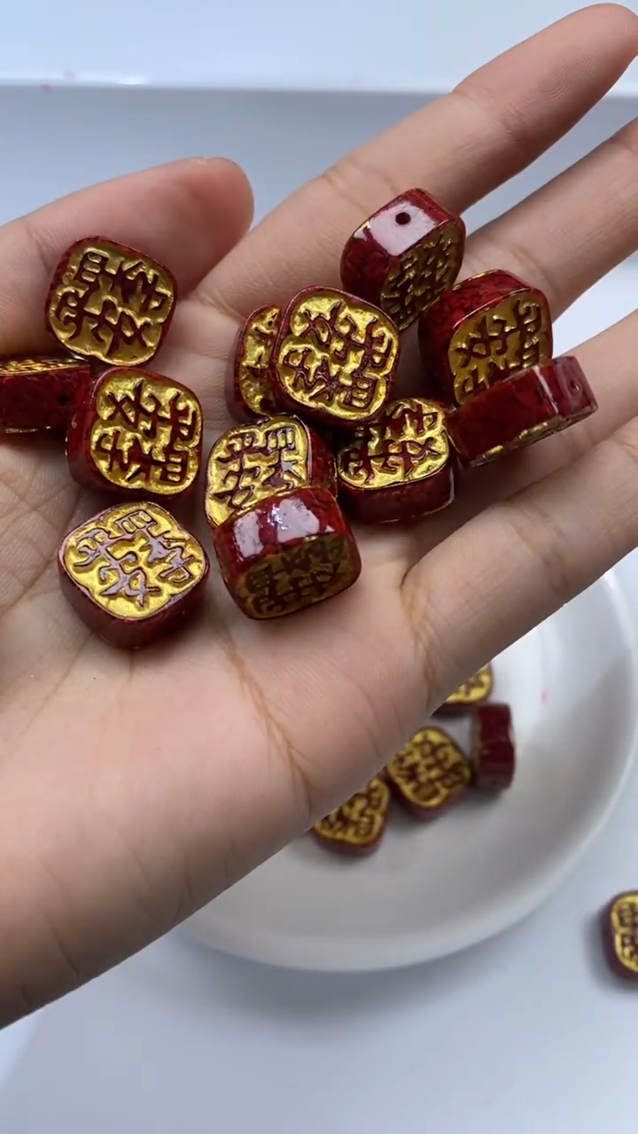 未镶嵌颈饰玛瑙/玉髓X1275-晶*体*砂平安方牌14*6mm*1颗