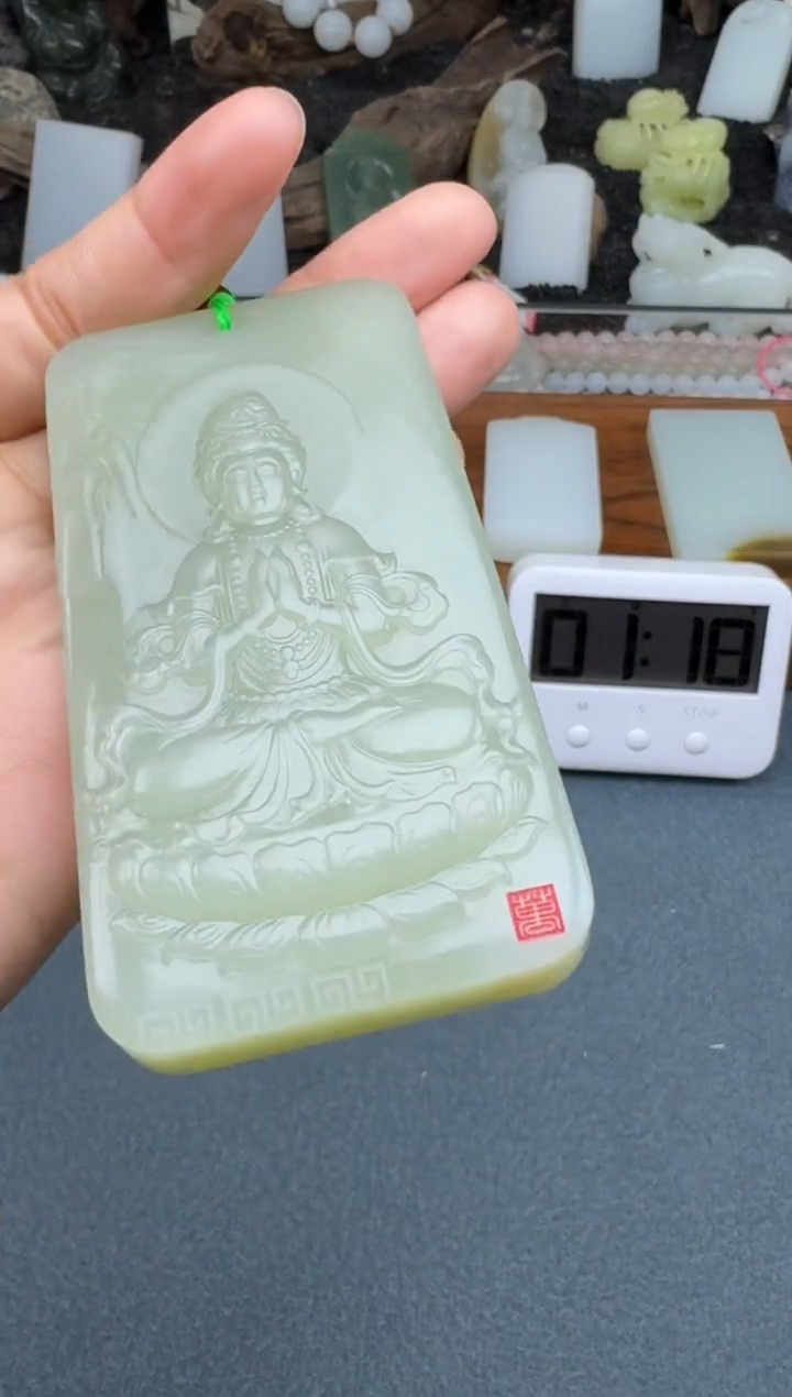 【闪购商品】和田玉颈饰未镶嵌开心