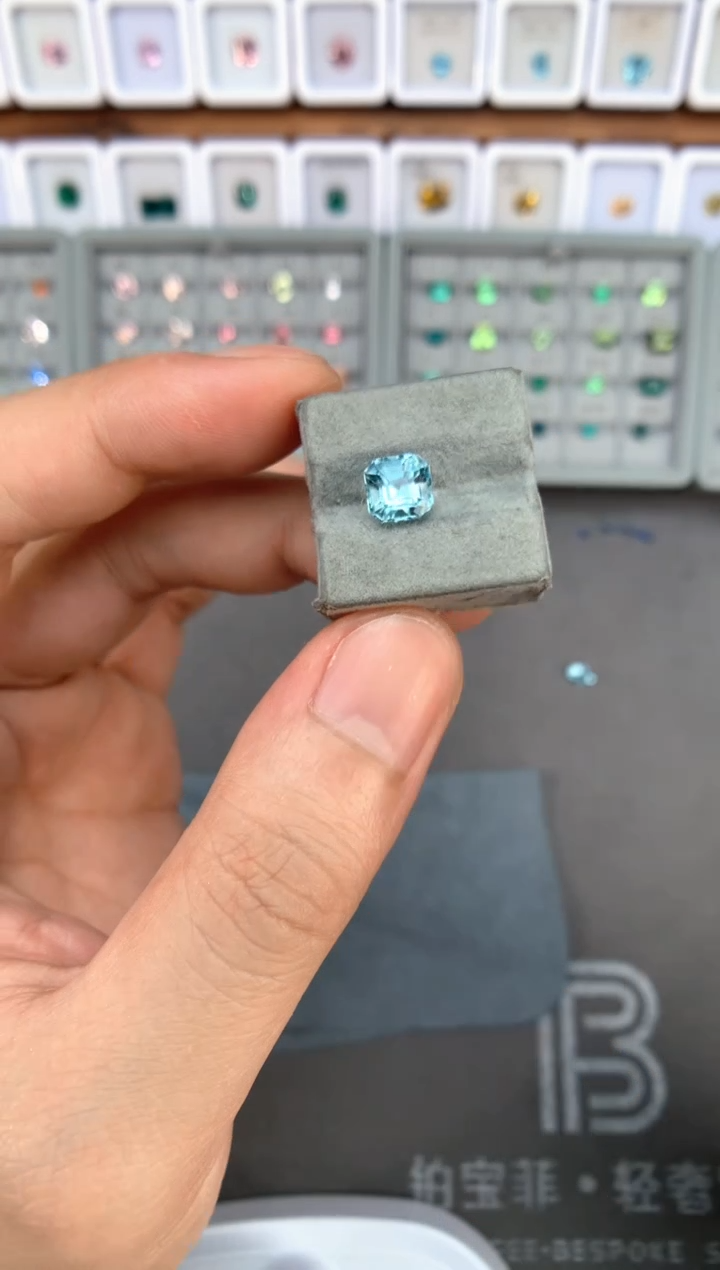 【闪购商品】定制海蓝宝石裸石未镶嵌e7   2.03ct