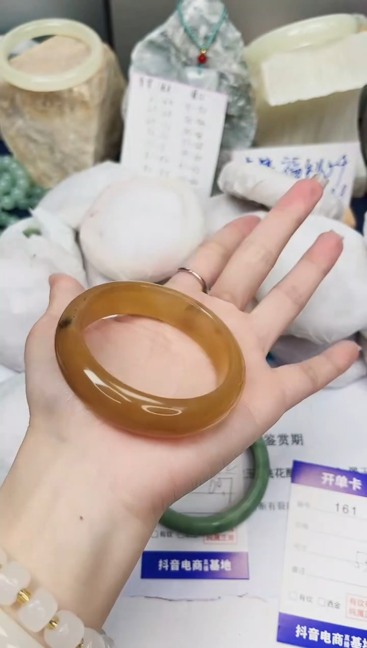 【闪购商品】石英质玉手镯合金161-财气镯-圈口53