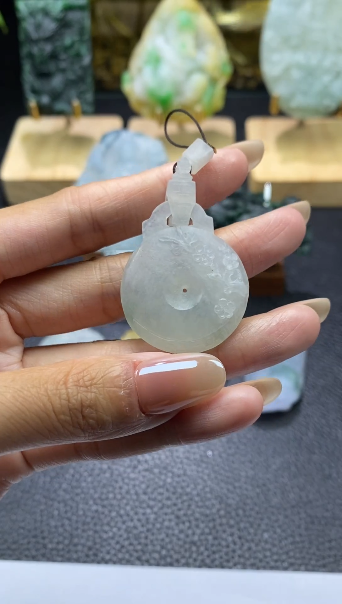 【闪购商品】定制翡翠未镶嵌仿古牌