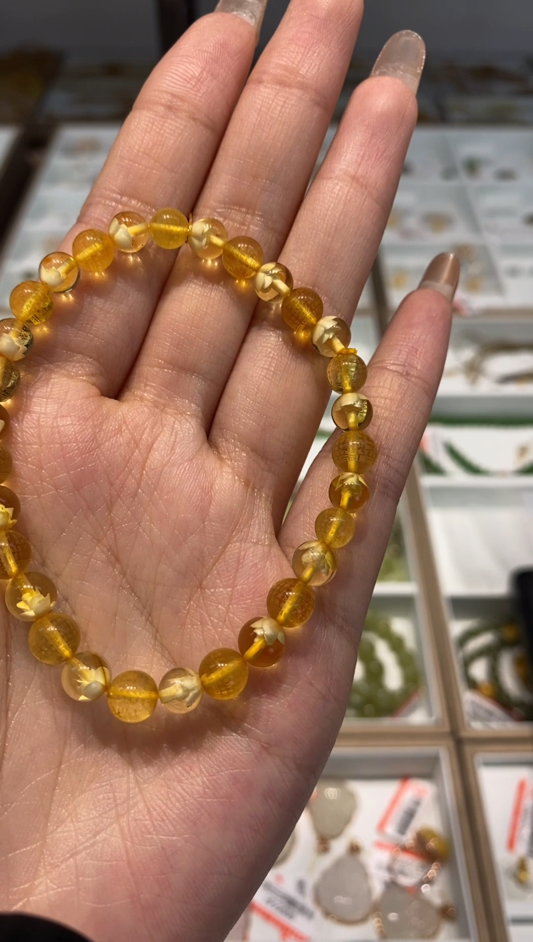 【闪购商品】琥珀手串未镶嵌手串6+