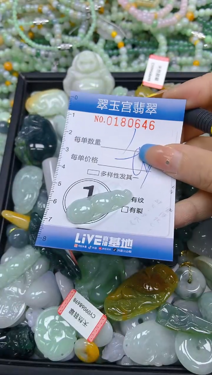 翡翠未镶嵌颈饰闪购0180646