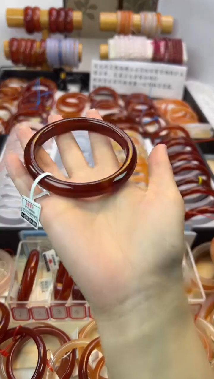 【闪购商品】玛瑙/玉髓手镯未镶嵌【默认微瑕】61