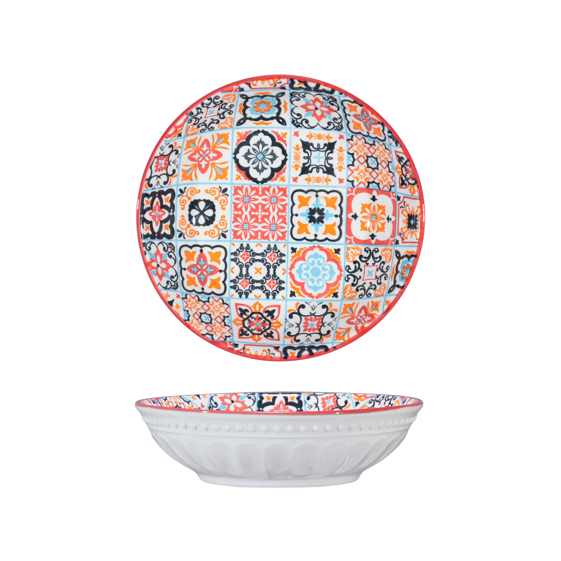 【美森专属】波西米亚-5.75英寸珠点碟（红）两个/（绿）两个