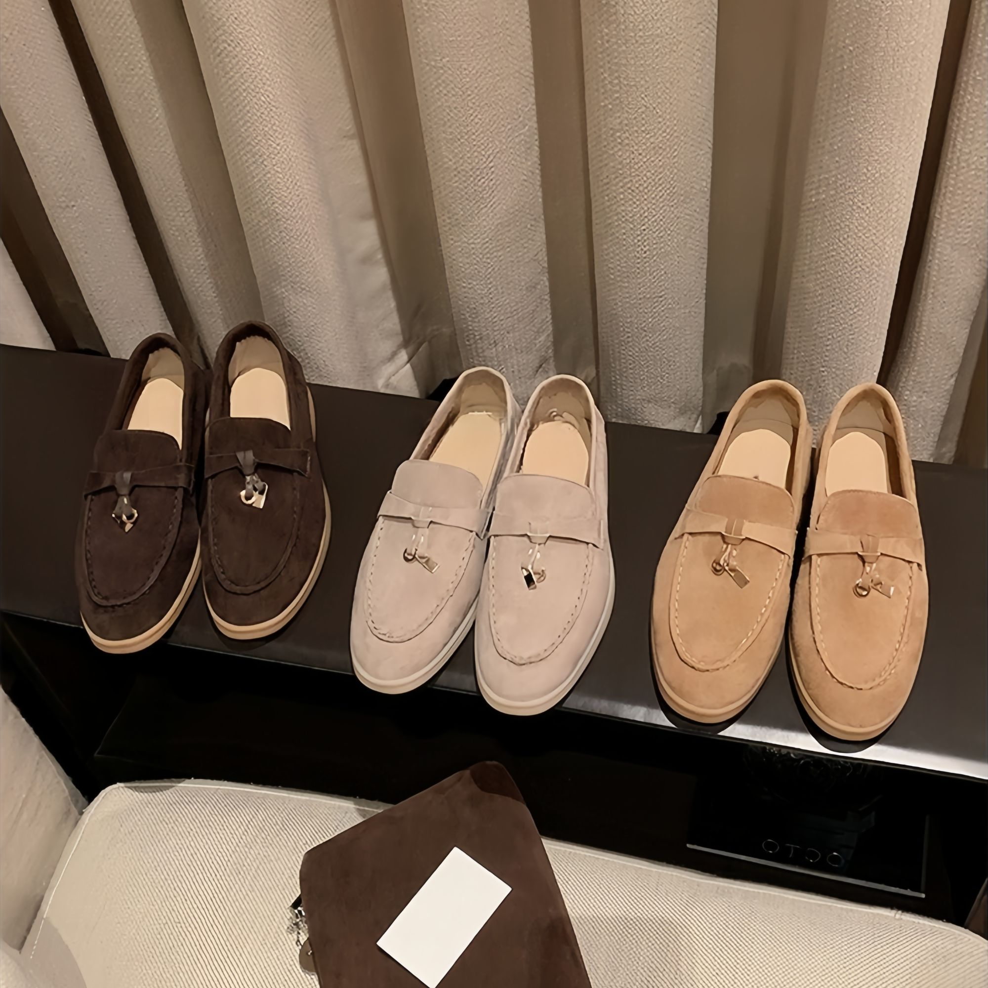 【闪闪Studio】时髦老钱风乐福鞋女平底懒人一脚蹬百搭软底通勤单鞋