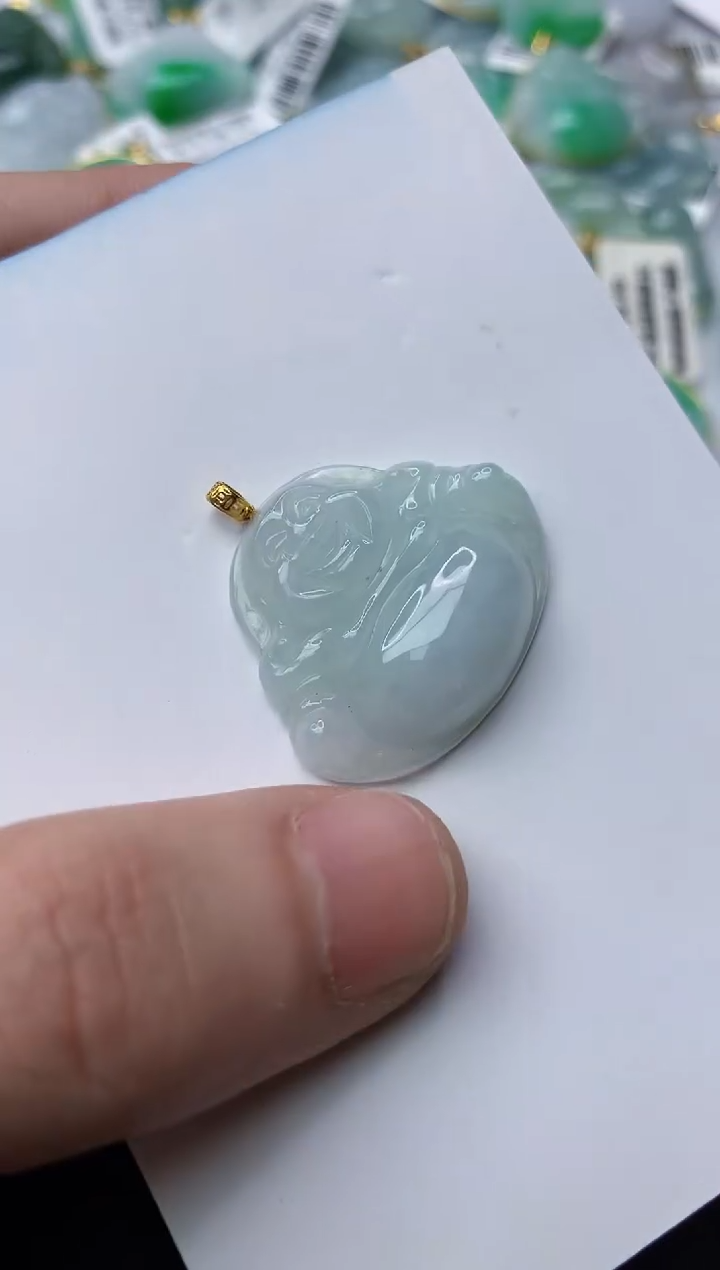 【闪购商品】翡翠颈饰18K金镶嵌80..........