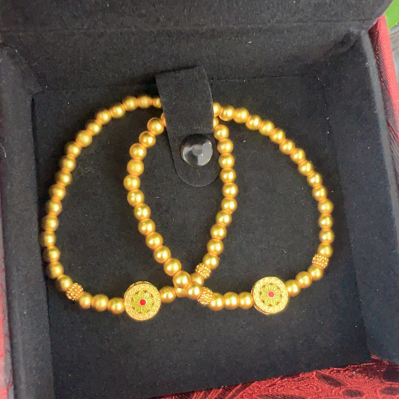 铜合金手链 古法手链时尚手工传承金色百搭女士1028