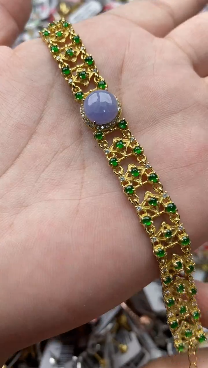 【闪购商品】翡翠戒指银S925镶嵌44444---6