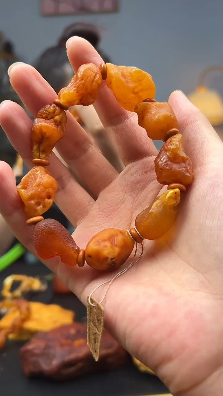 未镶嵌琥珀手串手串