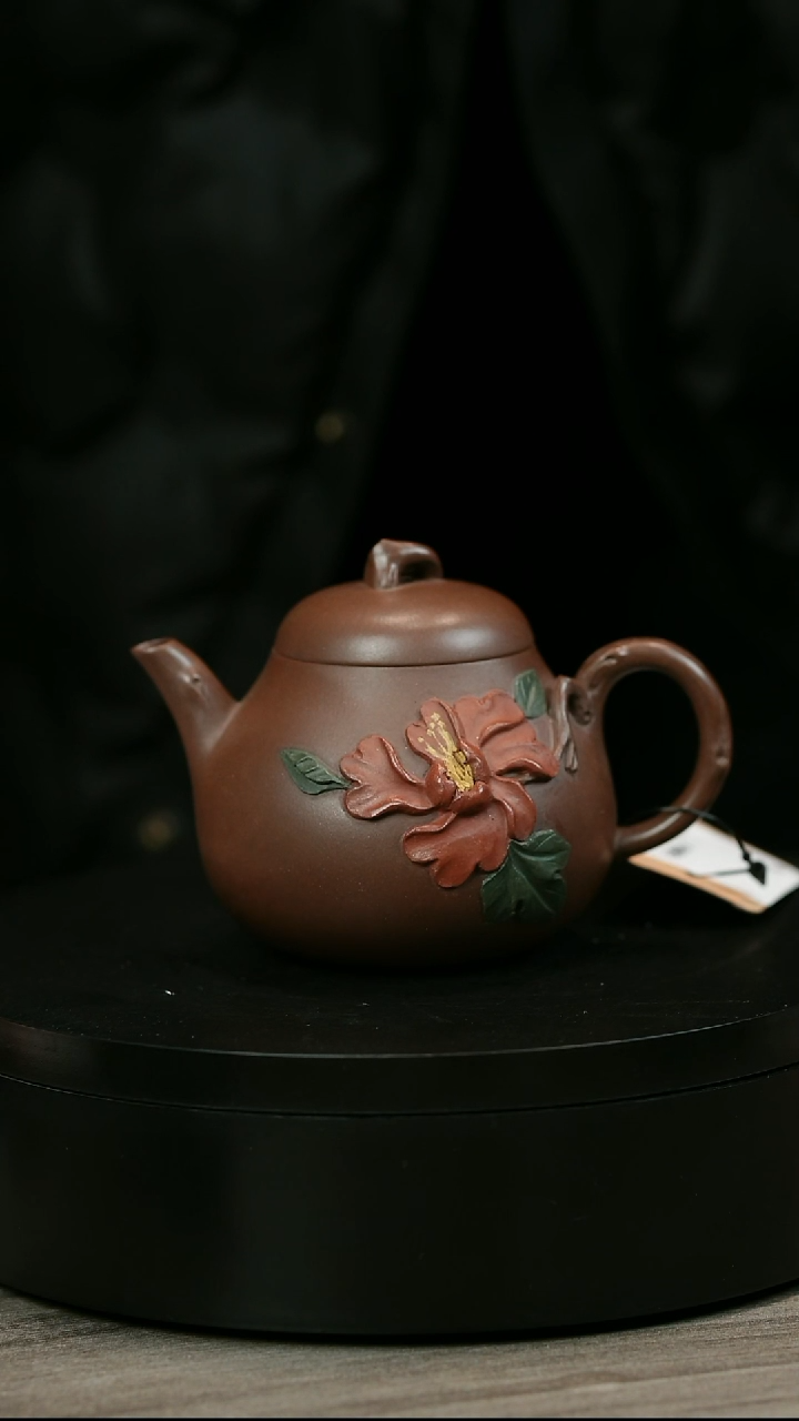 茶壶紫砂贵*H2409赵信军底槽青石榴秋水