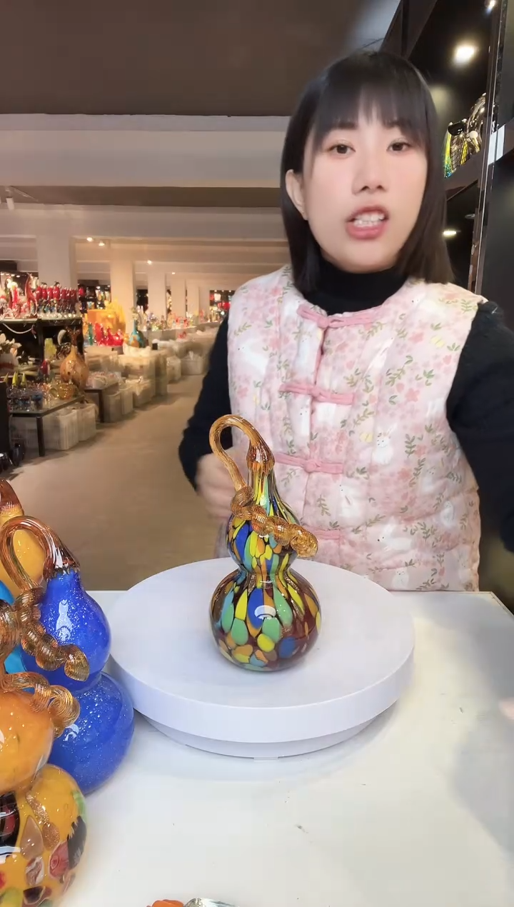 【闪购商品】茶盏正品手工琉璃的葫芦作品