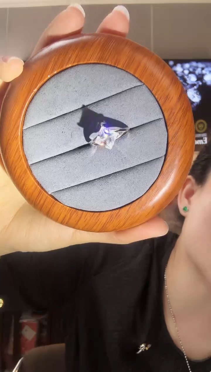 主播定制链接 菱格戒指3ct 定制圈口