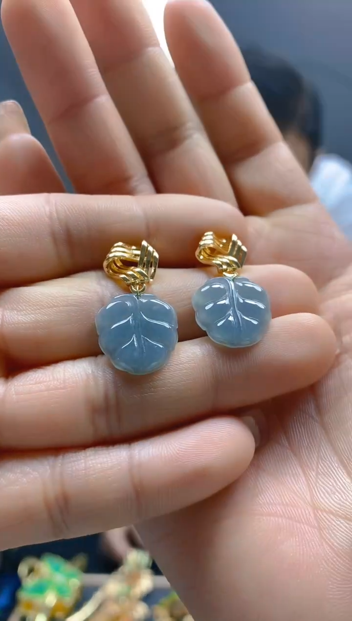 【闪购商品】翡翠耳饰合金307翡翠耳钉
