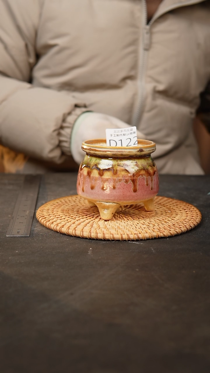 【闪购商品】瓷片122泥泥手工花盆